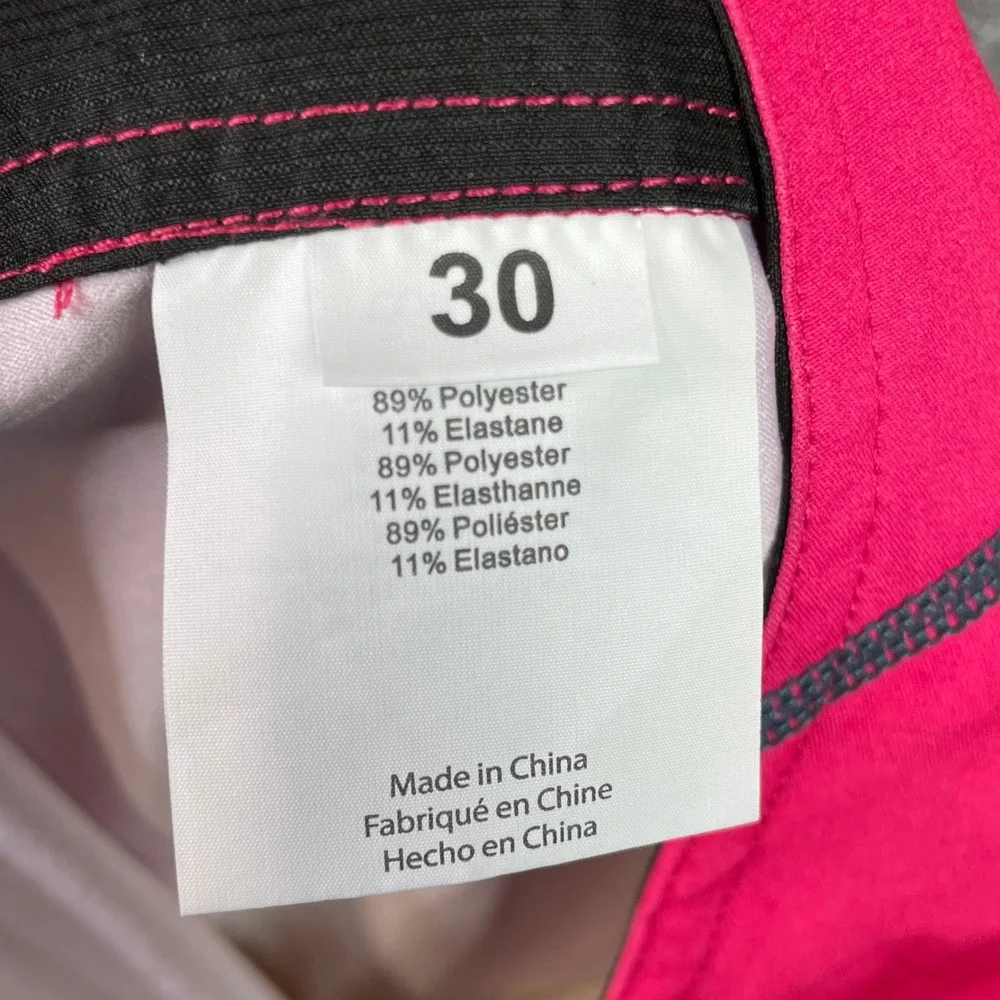 O'Neill Board Shorts Mens 30 Rainbow Ombre Hyperfreak Stretch Swim Trunks Pink